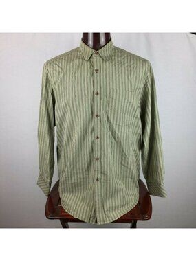 Indigo Palms Mens XL Striped Button Down Shirt Long Sleeve Cotton Classic Office